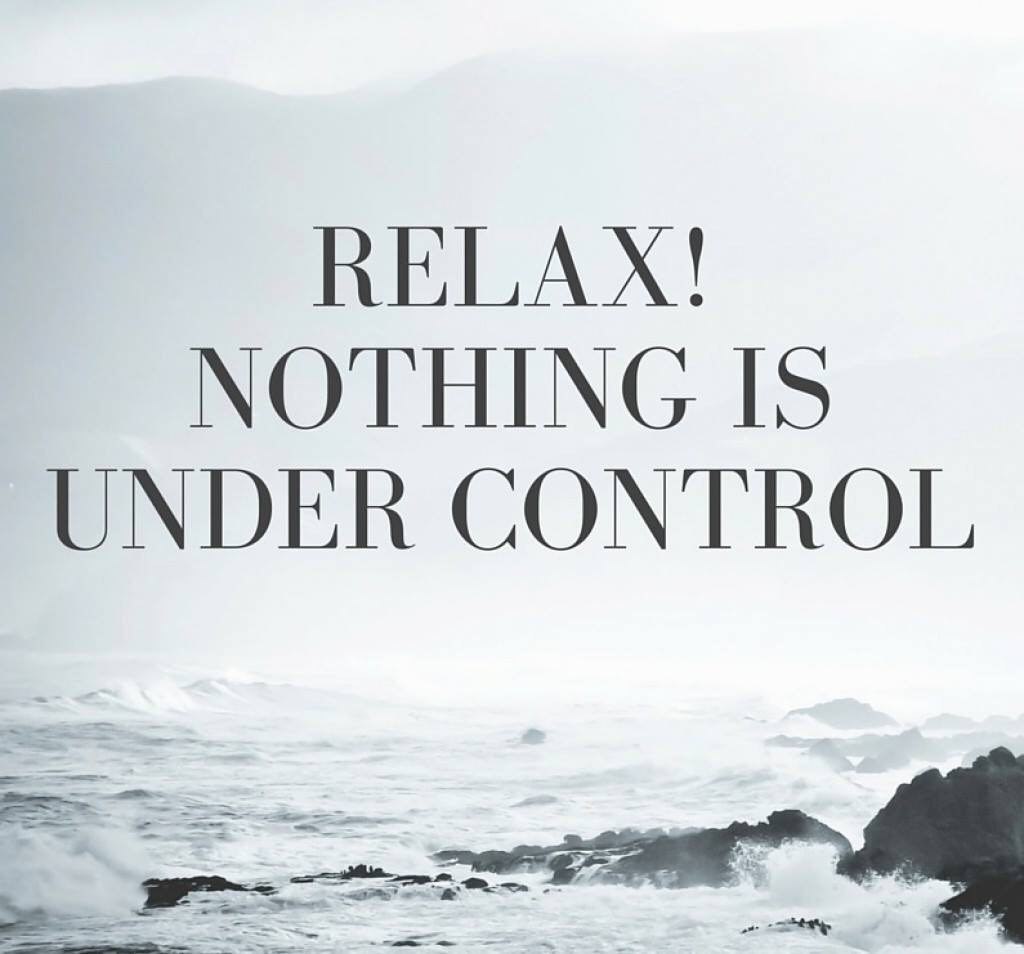 relax, nothing is under control